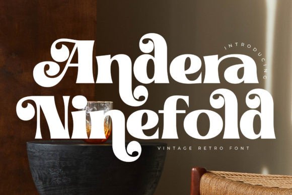 Andera Ninefold Font for Craft Projects