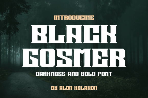 Black Gosmer: A Bold Serif for Editorial Design