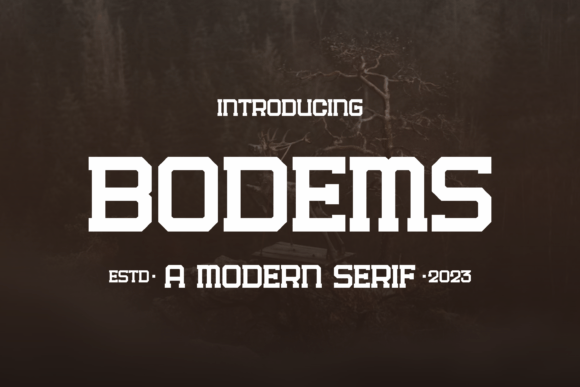 Bodems: A Serif Font for Polished Branding