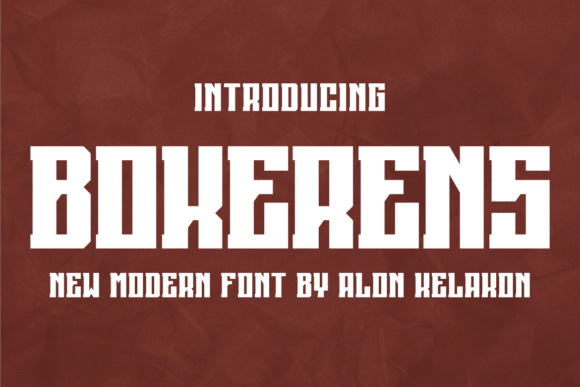 Bokerens: A Bold Serif Font for Creative Campaigns