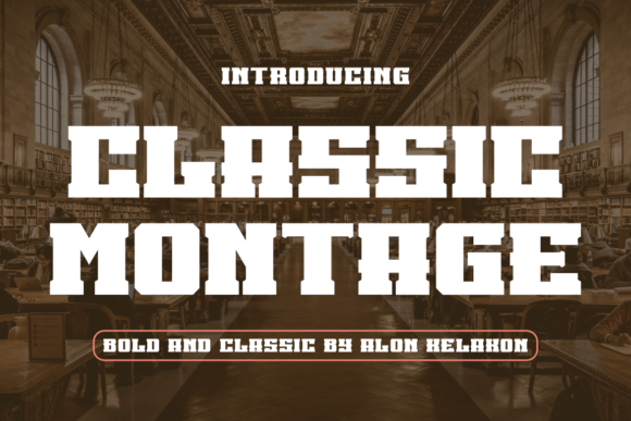 Classic Montage Font for Web Design