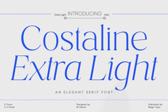 Costaline Extra Light Font