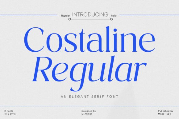Costaline Regular: A Font for Polished Branding
