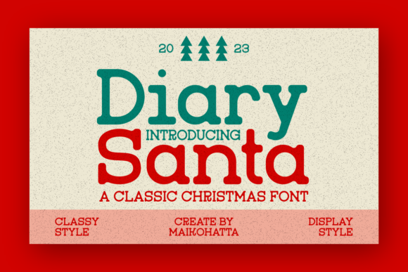 Diary Santa: A Serif Font Review