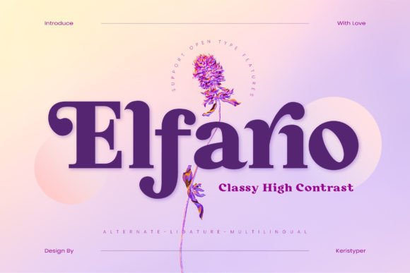 Elfario: A Premium Serif Font for Elegant Campaigns