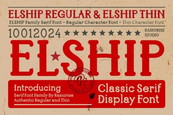 Elship: A Serif Font for Timeless Design