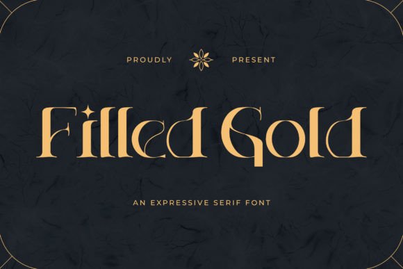 Filled Gold Font Review