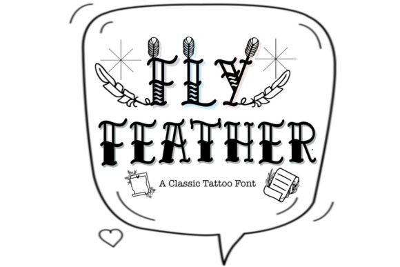 Fly Feather Font: Stylish Decorative Type