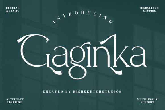 Gaginka: A Serif Font with Creative Soul