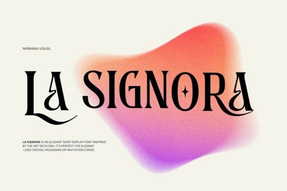 La Signora: Elegant Serif Font for Editorial Design