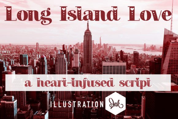Long Island Love Font for Business Branding
