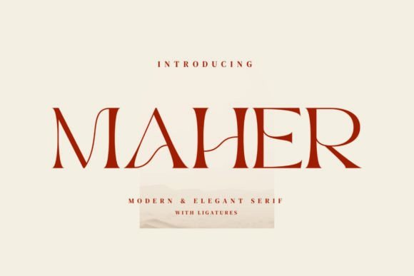 Maher: A Stylish Serif for Clear Campaigns
