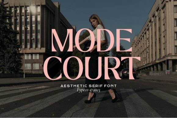 Mode Court: A Stylish Serif Font