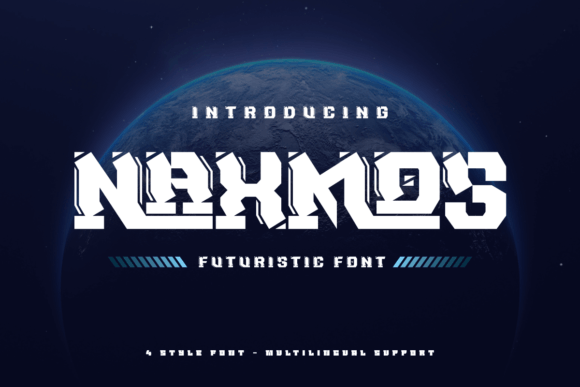 Naxmos: Futuristic Font for Creative Projects