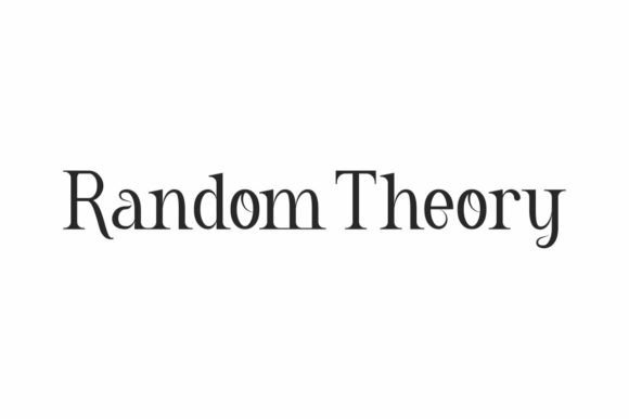 Random Theory Font for Web Design