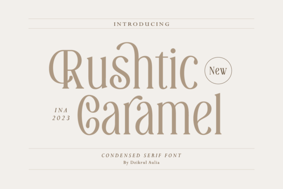 Rushtic Caramel: A Serif Font for Elegant Campaigns