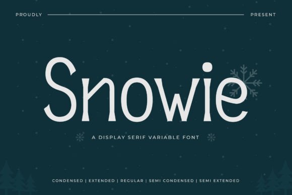 Snowie: A Serif Font for Elegant Crafts