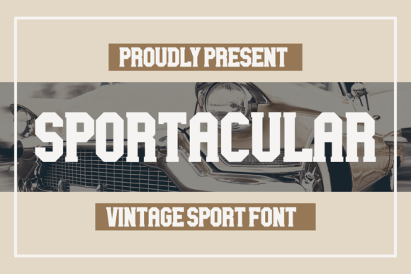 Sportacular: A Bold Serif Font