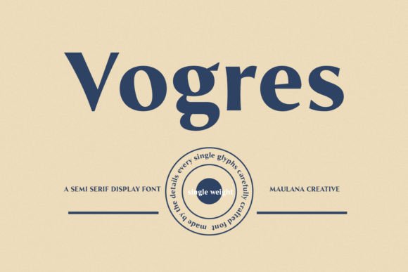 Vogres: A Serif for Real Design Work