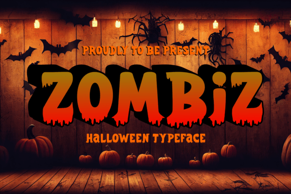 Zombiz Font for Halloween Creations
